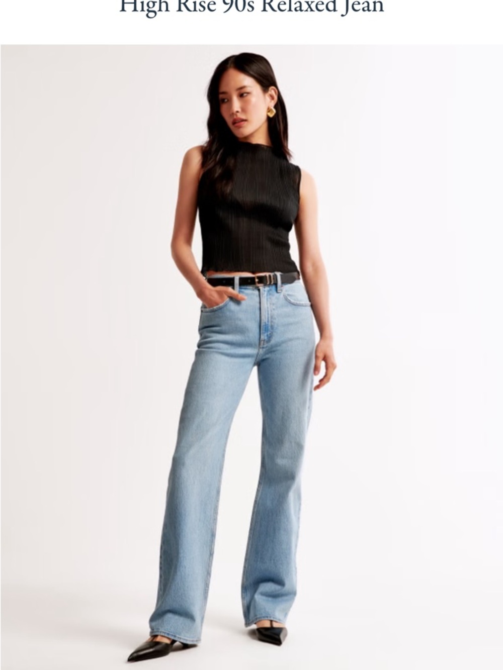 Abercrombie & Fitch high rise 90s relaxed jean